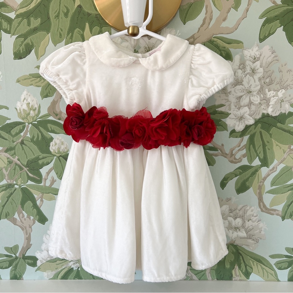 Miss Blumarine Ivory & Red Dress